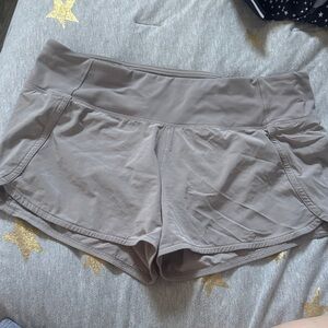 lululemon athletica women's athletic shorts in taupe